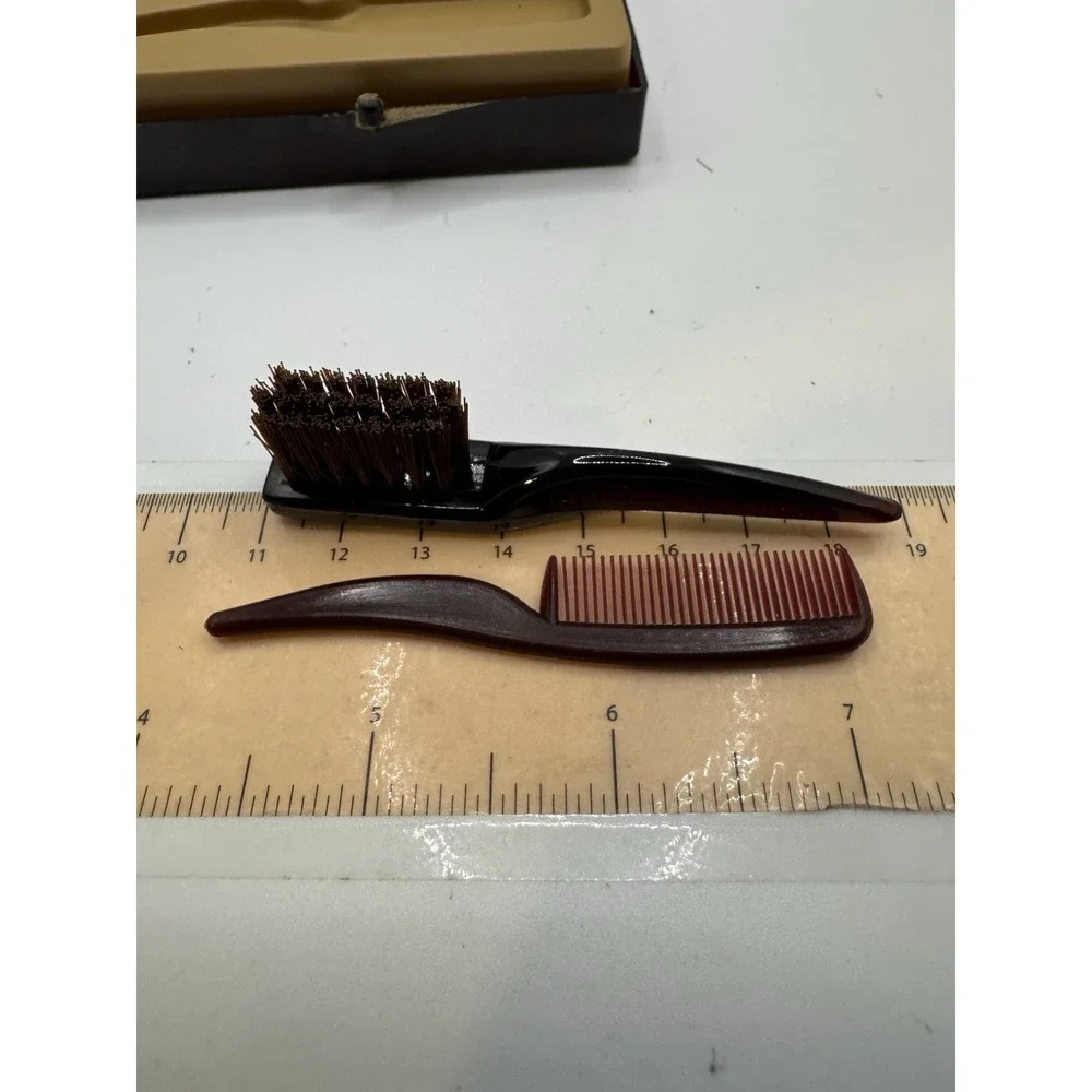Vintage Moustache‎ Care Brush Kit Cosmetco Grooming Long Beach CA Made in USA